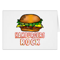 Hamburgers Rock Cards