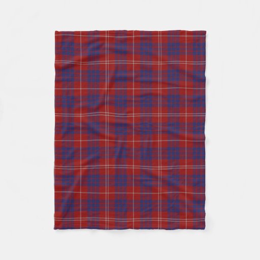 Hamilton Clan Tartan Plaid Fleece Blanket Zazzle