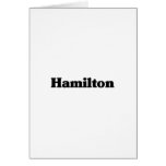 Hamilton Classic t shirts Cards