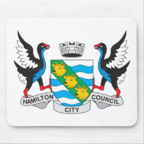 Hamilton Coat of Arms mousepads by FlagTshirts Hamilton Coat of Arms mousepads