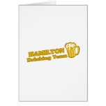 Hamilton Drinking Team tee shirts Greeting Cards