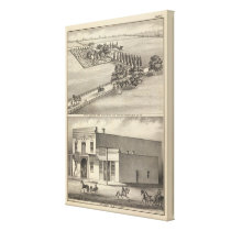 Hamilton farm, Beamer bldg Gallery Wrapped Canvas