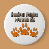 Hamilton Heights Huskie Paws buttons