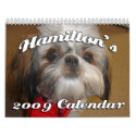 Hamilton the Shih Tzu's Calendar - Customized