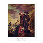 Hamlet And Horatio By Eugene Delacroix Post Card