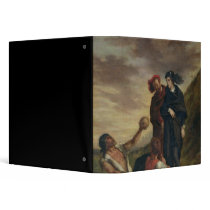 Hamlet and Horatio in the Cemetery 3 Ring Binder