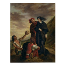 Hamlet and Horatio in the Cemetery Postcards
