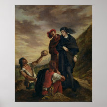 Hamlet and Horatio in the Cemetery Print