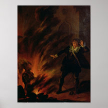Hamlet and the Ghost of his Father Print