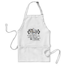 Hamlet "... own self be true ..." Quote Apron