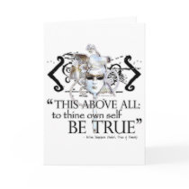 Hamlet "... own self be true ..." Quote cards