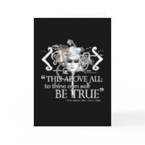Hamlet "... own self be true ..." Quote Greeting Cards