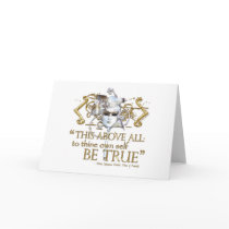 Hamlet "own self be true" Quote (Gold Version) Card