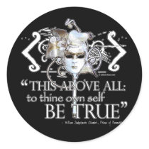 Hamlet "... own self be true ..." Quote stickers