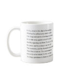 Hamlet Soliloquy Coffee Mugs