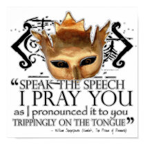 Hamlet "Speak the speech ..." posters