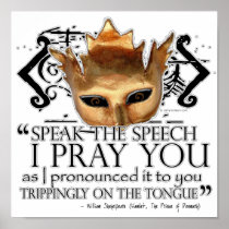 Hamlet "Speak the speech ..." Posters
