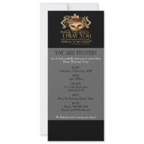 Hamlet "speak the speech ..." Quote (Gold Version) Custom Invitation