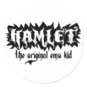 Hamlet - The Original Emo Kid stickers by ObsessionDesign Hamlet - The Original Emo Kid stickers