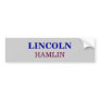 HAMLIN, LINCOLN BUMPER STICKERS