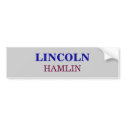 HAMLIN, LINCOLN bumper stickers