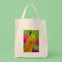 HamLlama Grocery Tote bags