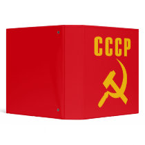 hammer and sickle cccp ussr binders
