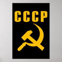 hammer and sickle cccp ussr posters