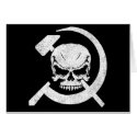Hammer and Sickle with Skull cards by GrungeFactory Hammer and Sickle with Skull cards