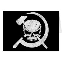 Hammer and Sickle with Skull cards by GrungeFactory Hammer and Sickle with Skull cards