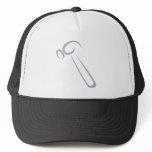 Hammer for Carpenter’s Logo in Swish Drawing Style Mesh Hat
