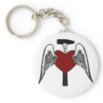 Hammer Heart Key Chains