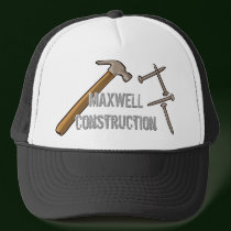 Hammer & Nails Hat by Customizables Hammer & Nails Hat
