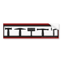 Hammer Shadows Bumpersticker Bumper Stickers