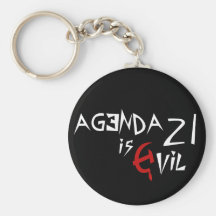 Hammer Sickle Agenda 21 is Evil Key Chains
