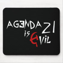 Hammer Sickle Agenda 21 is Evil mousepads