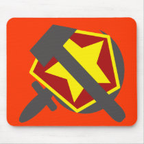 HAMMER, SICKLE AND STAR mousepads by Sofia_Youshi HAMMER, SICKLE AND STAR mousepads