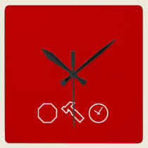 Hammer Time Clock wall clocks