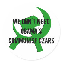 hammerandsickle, We Don't NeedObama's Communist... stickers