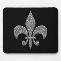 Hammered Alluminum BW Mouse Pad