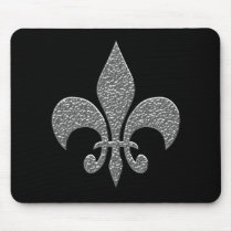 Hammered Alluminum BW Mouse Pad