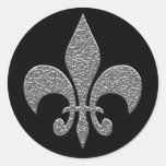 Hammered Alluminum BW Stickers
