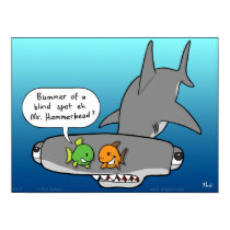 Hammerhead Shaaark! blind spot poster posters