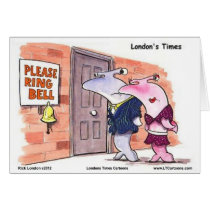 Hammerhead Sharks @ Door Funny Gifts Tees Etc cards