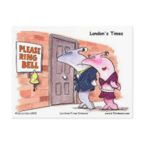 Hammerhead Sharks @ Door Funny Gifts Tees Etc postcards