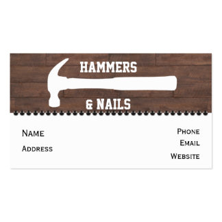 Hammer Business Cards &amp; Templates | Zazzle