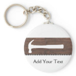 Hammers and Nails Construction Key Chain