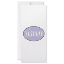 Hamov Purple Rack Card Design
