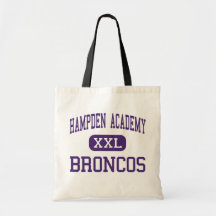 Hampden Academy - Broncos - High - Hampden Maine Tote Bags