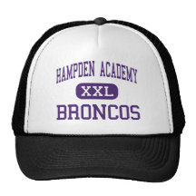 Hampden Academy - Broncos - High - Hampden Maine Mesh Hats